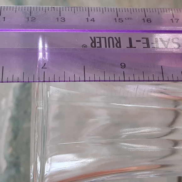 Pressed Clear Glass 7" Footed Bud Vase Diamond Leaf Pattern - Picture 7 of 7